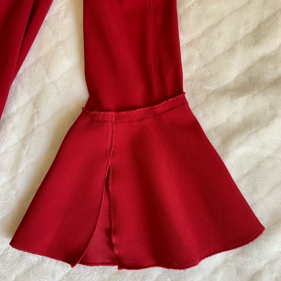 Theory long sleeve dress in red - Picture 6 of 8